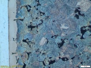 سطح پس از نیتروژن-کربن ‌دهی قطعات متالورژی پودری